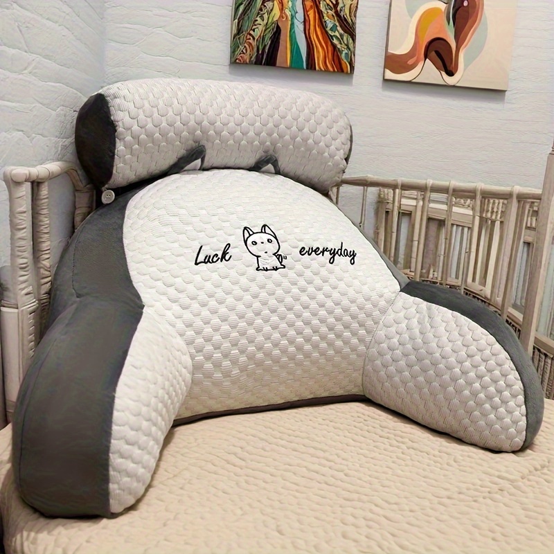 Gaming Chair Lumbar Pillow - 1pc Adjustable Reading Pillow - Ergonomic