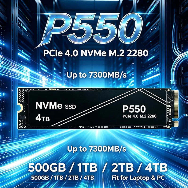 Pc Gaming News - New P550 M.2 2280 PCIe4 NVMe