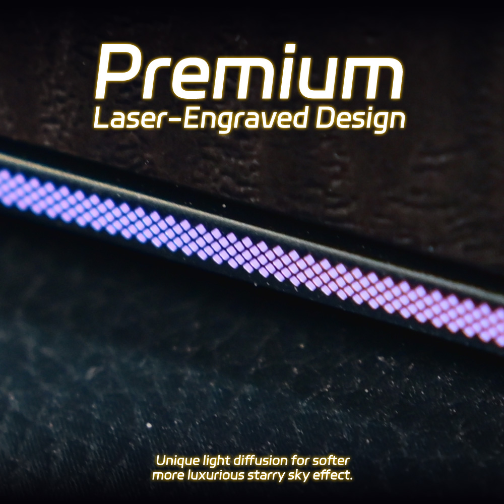Laser-Engraved 64-Color RGB Am - Rgb Light Strip ulasan dan harga