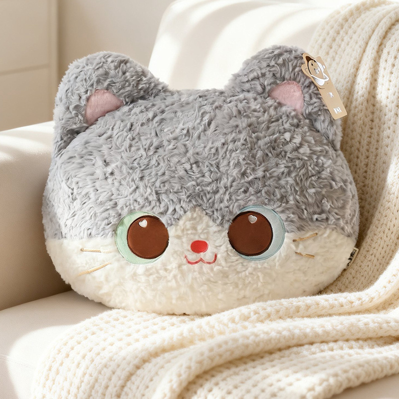 Cat Throw Pillow Adorable Kitt - Gaming Chair Lumbar Pillow ulasan dan harga