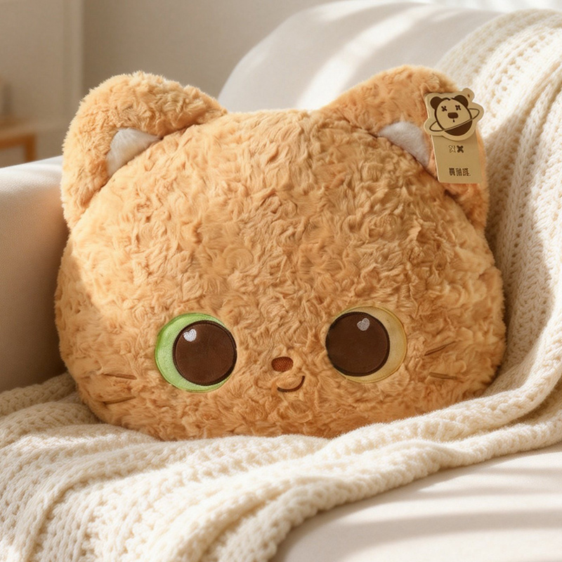 Cat Throw Pillow Adorable Kitt - Gaming Chair Lumbar Pillow ulasan dan harga