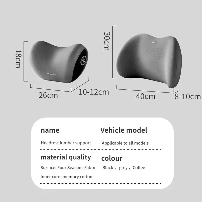 Car Memory Foam Neck Pillow Pr - Gaming Chair Lumbar Pillow ulasan dan harga