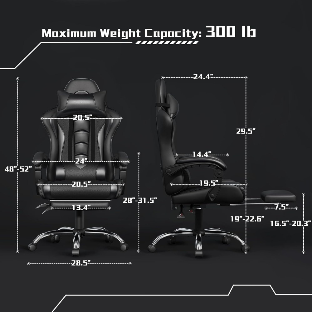 Comfortable PU Leather Gaming  - Gaming Chair Lumbar Pillow ulasan dan harga