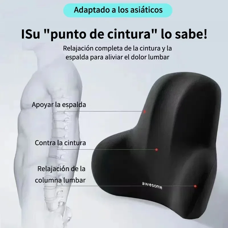 Memory Foam Lumbar Back Cushio - Gaming Chair Lumbar Pillow ulasan dan harga