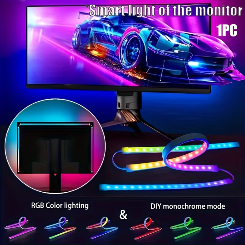 RGB Gaming Lights Strip Monito - Rgb Light Strip ulasan dan harga