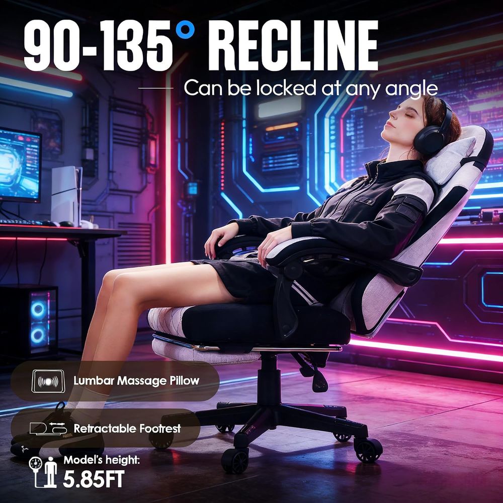 Gaming Chair with ket Spring C - Gaming Chair Lumbar Pillow ulasan dan harga