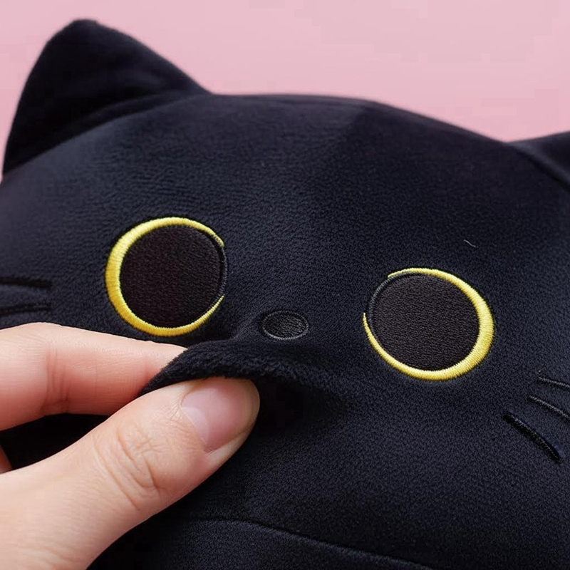 Black Cat Throw Pillow Adorabl - Gaming Chair Lumbar Pillow ulasan dan harga