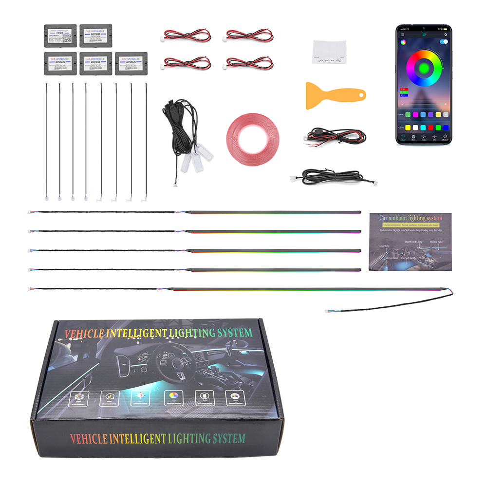 Hot Selling Car Ambient Light  - Rgb Light Strip ulasan dan harga