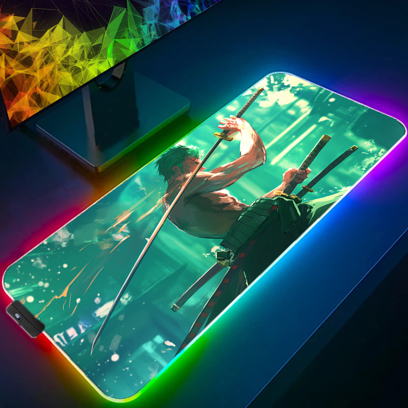 ONE PIECE Zoro Mouse Pad RGB G - Pc Gaming Essentials ulasan dan harga