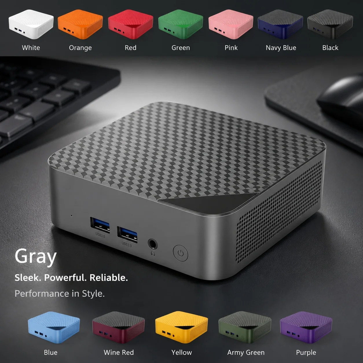 Gray Portable Mini PC Intel Ce - Pc Gaming Editing ulasan dan harga