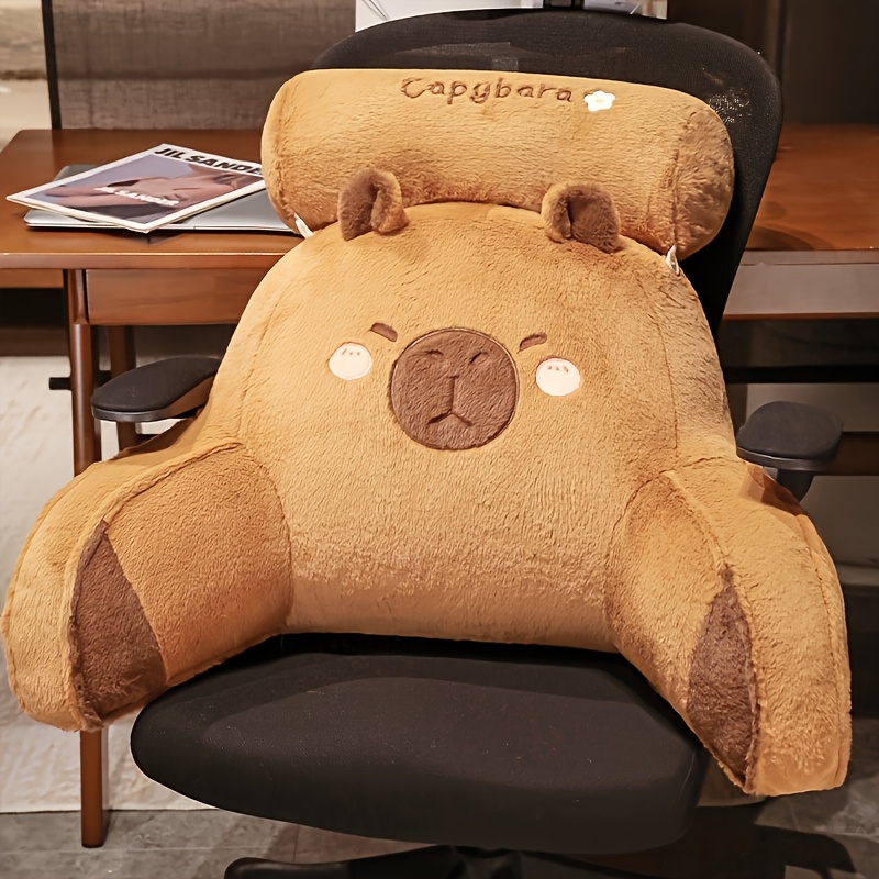 Lovely Capybara Backrest Cushi - Gaming Chair Lumbar Pillow ulasan dan harga
