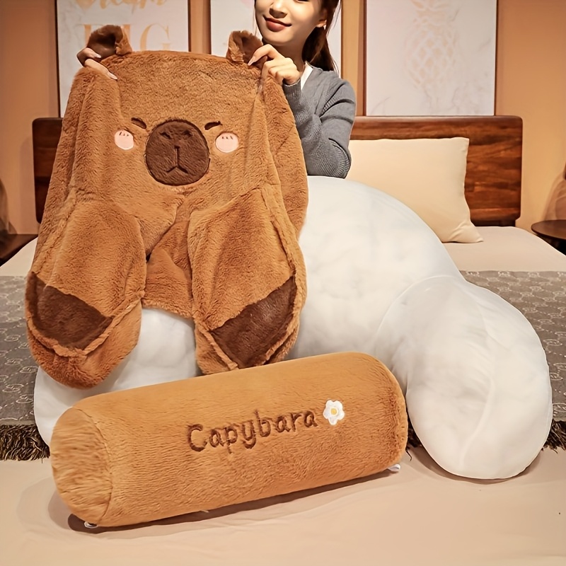 Lovely Capybara Backrest Cushi - Gaming Chair Lumbar Pillow ulasan dan harga