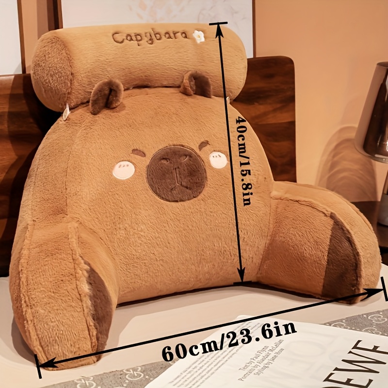 Lovely Capybara Backrest Cushi - Gaming Chair Lumbar Pillow ulasan dan harga