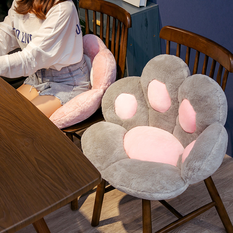 70cm INS Cute Cat Paw Cushion  - Gaming Chair Lumbar Pillow ulasan dan harga