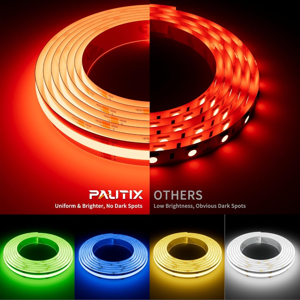 5V USB COB RGB LED Strip Light - Rgb Light Strip ulasan dan harga