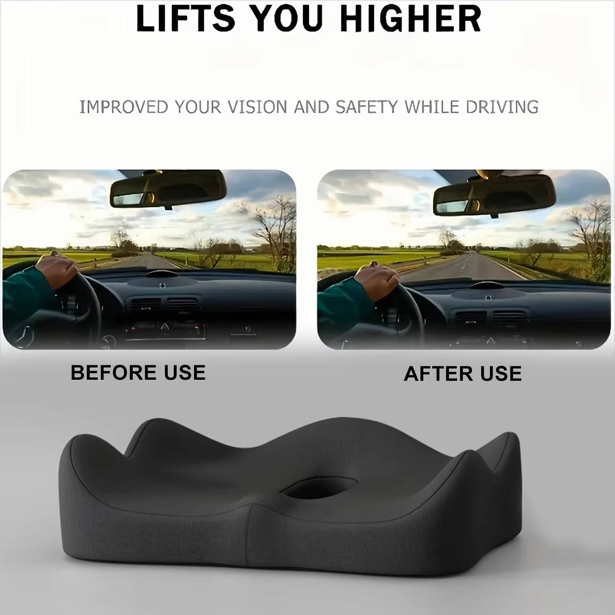 Car Seat Memory Foam Cushion L - Gaming Chair Lumbar Pillow ulasan dan harga