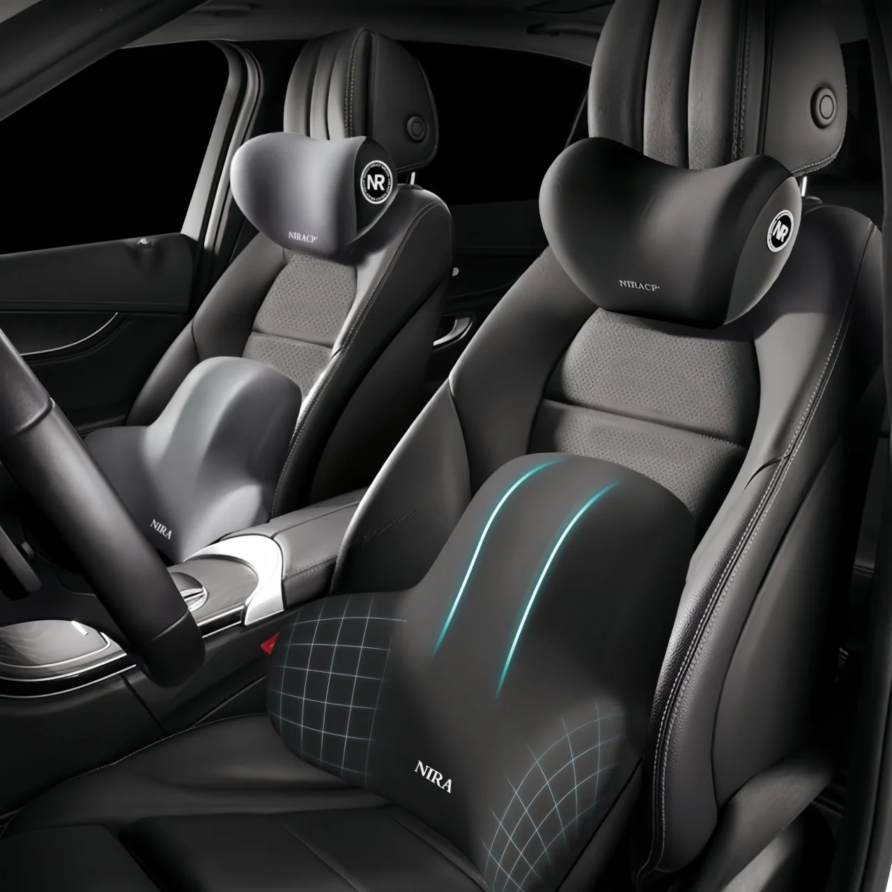 Car Seat Neck Pillow & Lumbar  - Gaming Chair Lumbar Pillow ulasan dan harga