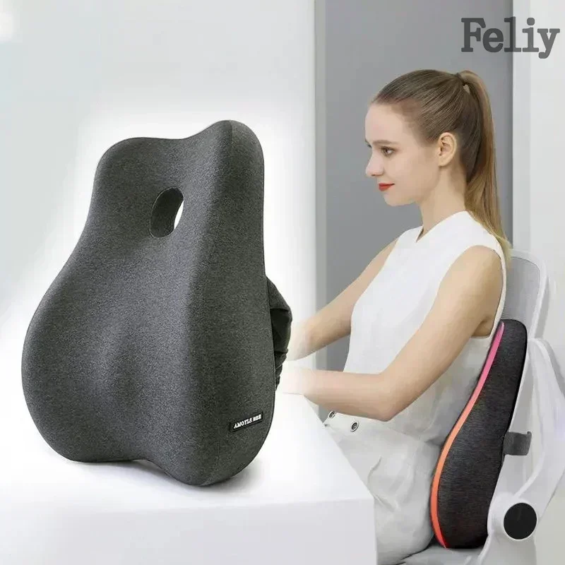 Memory Foam Car Seat Support W - Gaming Chair Lumbar Pillow ulasan dan harga