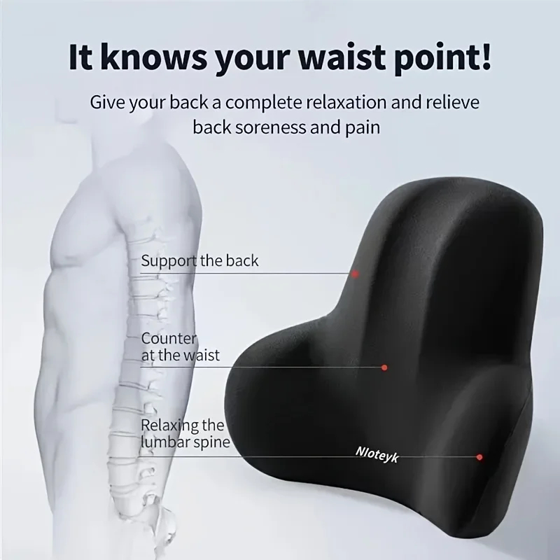 1Pc Memory Foam Lumbar Support - Gaming Chair Lumbar Pillow ulasan dan harga